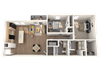 2 Bed 2 Bath 1142 Sq Ft